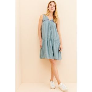 Aida Embroidered Mini Dress Anthropologie Size XL